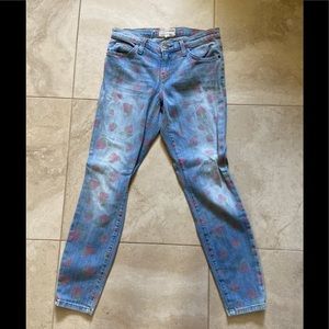 Size 26 current Elliot strawberry jeans